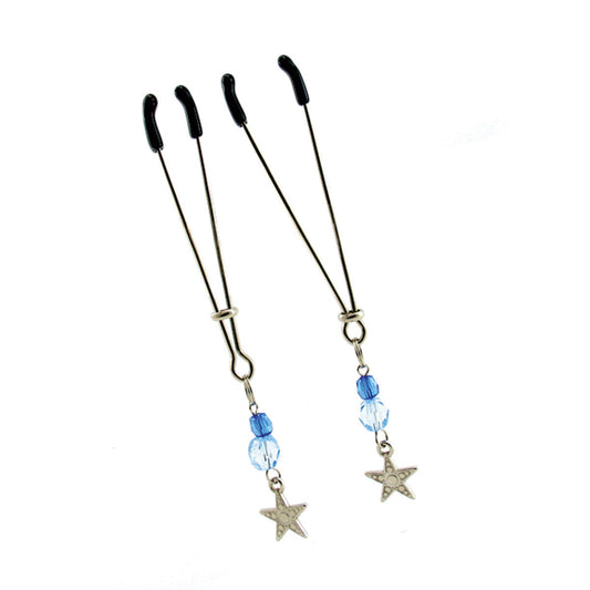 SEX KITTEN TWEEZER CLAMPS STAR BLUE