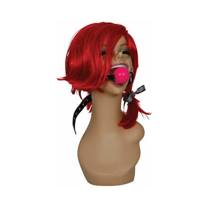 PHS INTERNATIONAL - SEX KITTEN SILICONE BALL GAG PINK