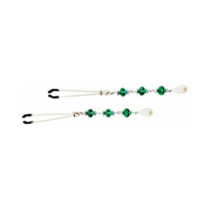 BIJOUX DE NIP PEARL TURQUOISE BEADED NIPPLE CLAMPS