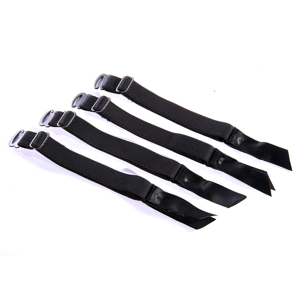 SPAREPARTS REMOVEABLE GARTERS 4-PIECE SET BLACK