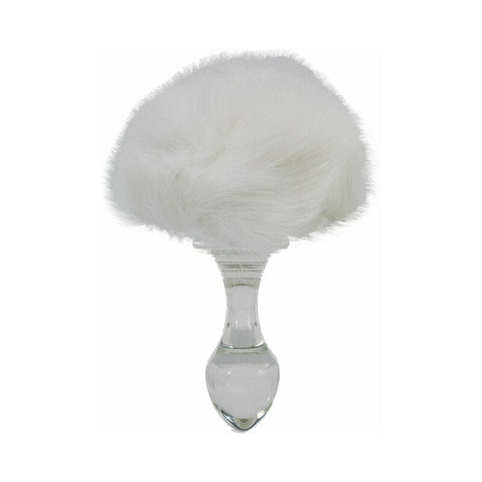 CRYSTAL DELIGHTS MAGNETIC BUNNY TAIL PLUG WHITE
