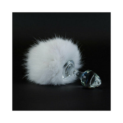 CRYSTAL DELIGHTS MAGNETIC BUNNY TAIL PLUG WHITE