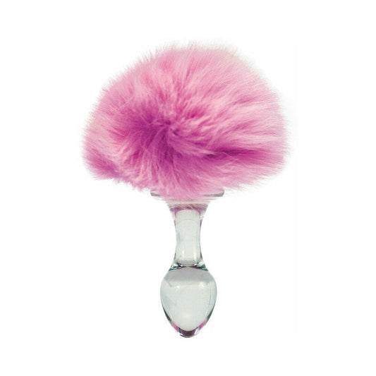 CRYSTAL DELIGHTS MAGNETIC BUNNY TAIL PLUG PINK