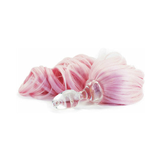 CRYSTAL DELIGHTS MINX PONY TAIL PLUG BABY PINK
