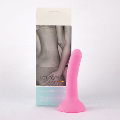 WET FOR HER FIVE SMALL 5.1 IN. DILDO PINK