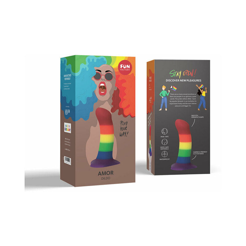 FUN FACTORY AMOR 5 IN. DILDO RAINBOW