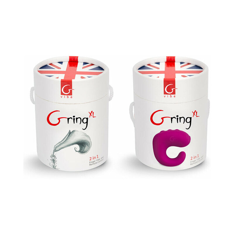 GVIBE - GRING XL 2-IN-1 FINGER VIBE & REMOTE CONTROL SWEET RASPBERRY