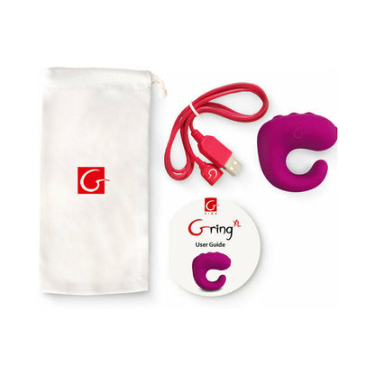 GVIBE - GRING XL 2-IN-1 FINGER VIBE & REMOTE CONTROL SWEET RASPBERRY