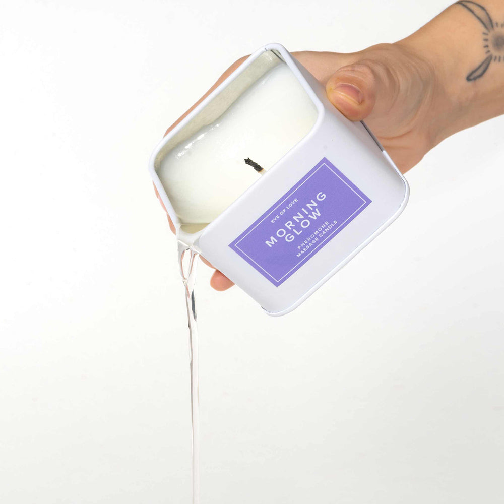 EYE OF LOVE MORNING GLOW ATTRACT HIM PHEROMONE MASSAGE CANDLE