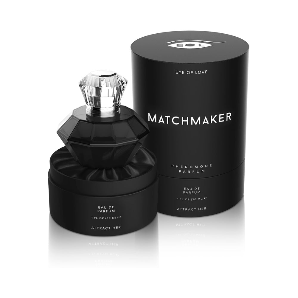EYE OF LOVE - MATCHMAKER BLACK DIAMOND ATTRACT HER PHEROMONE PARFUM 1 OZ.
