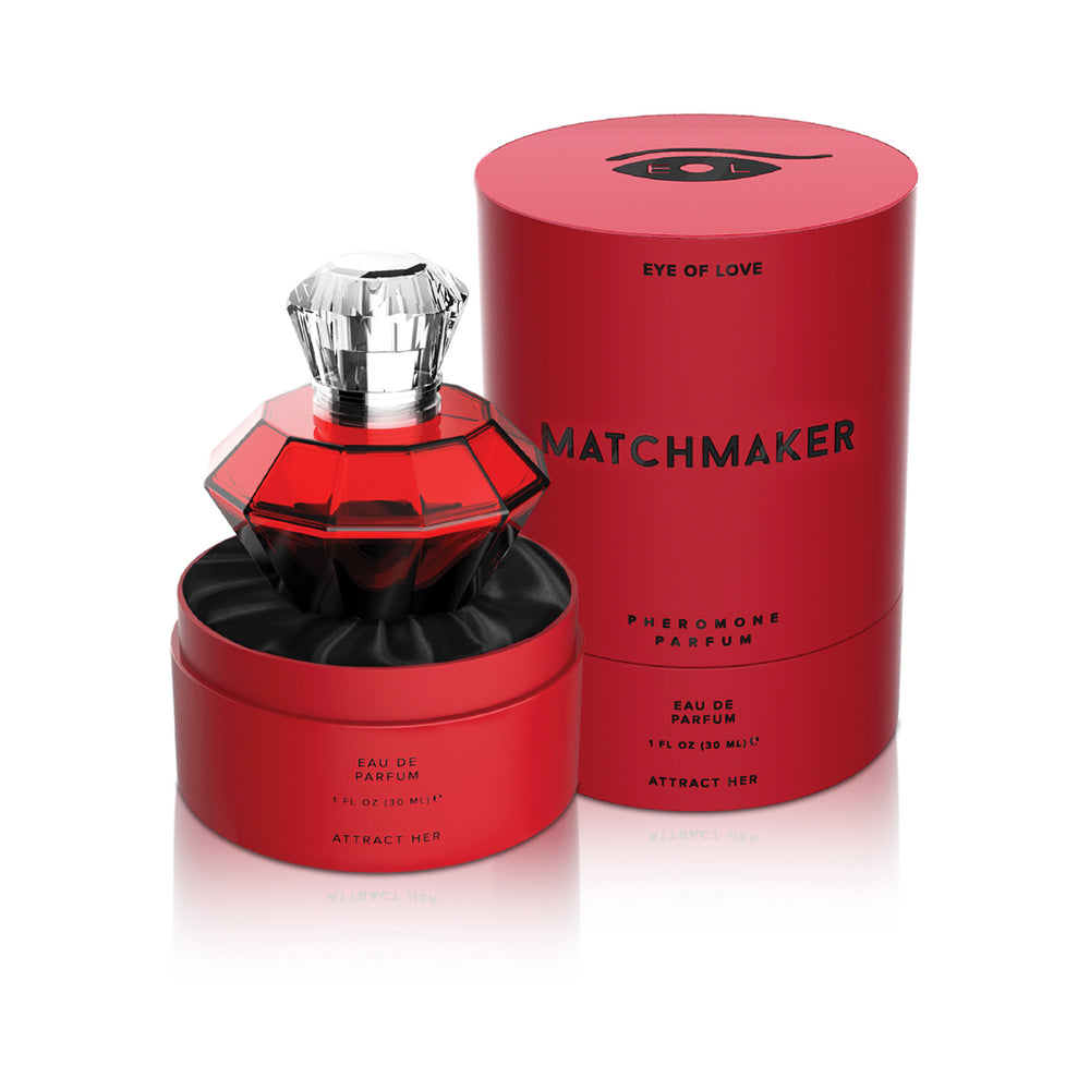EYE OF LOVE MATCHMAKER RED DIAMOND ATTRACT HER LGBTQ PHEROMONE PARFUM 1 OZ.