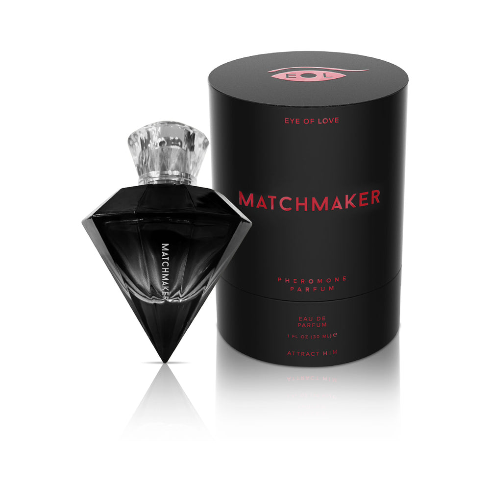 EYE OF LOVE MATCHMAKER BLACK DIAMOND ATTRACT HIM LGBTQ PHEROMONE PARFUM 1 OZ.