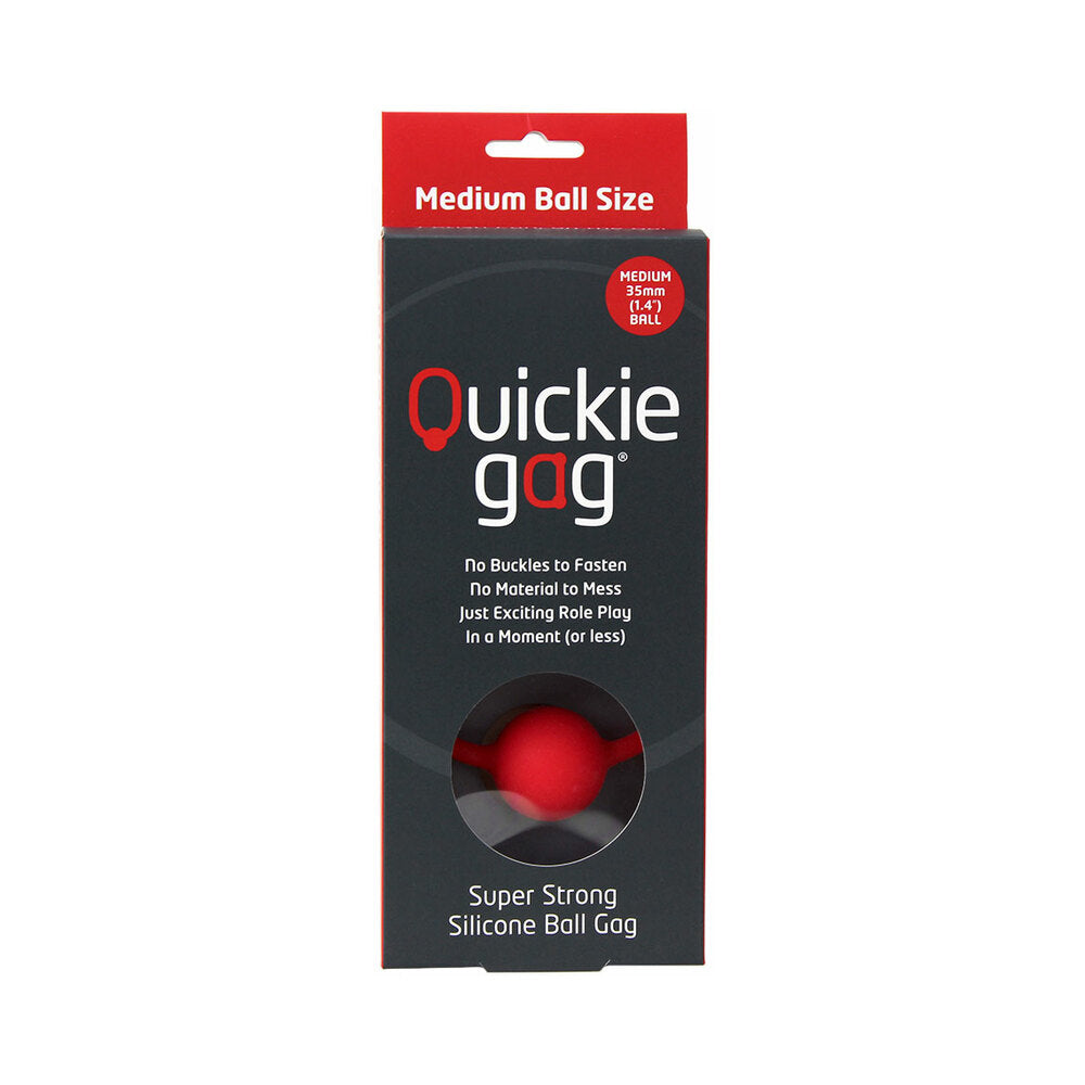 QUICKIE BALL GAG MEDIUM RED