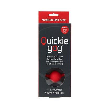 QUICKIE BALL GAG MEDIUM RED