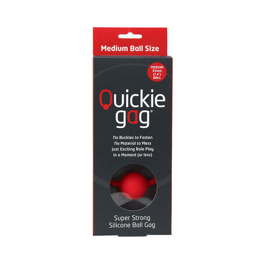QUICKIE BALL GAG MEDIUM RED