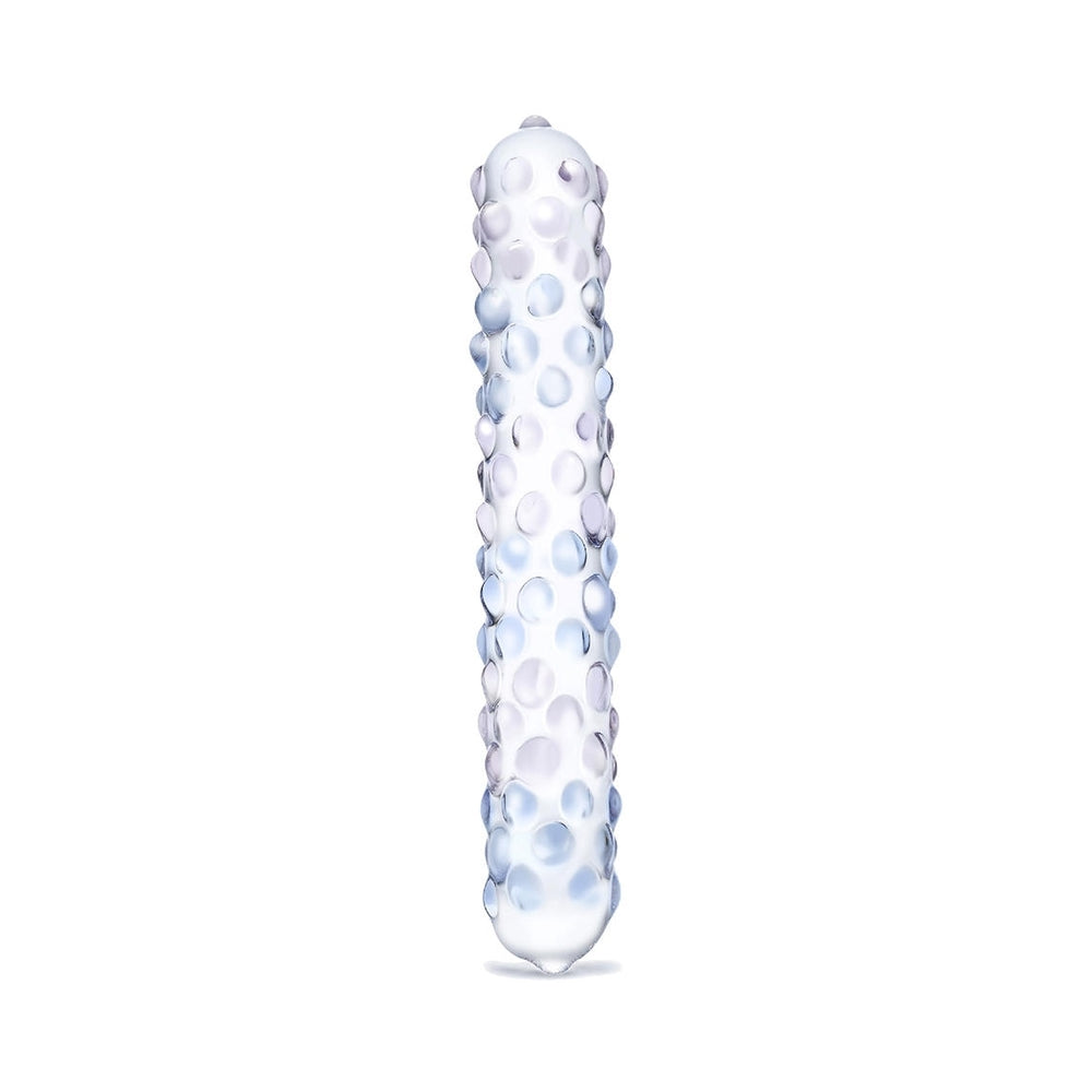 ELECTRIC EEL - GLAS PURPLE ROSE 7 IN. NUBBY DILDO