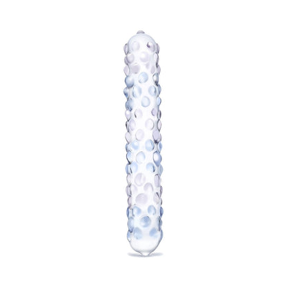 ELECTRIC EEL - GLAS PURPLE ROSE 7 IN. NUBBY DILDO
