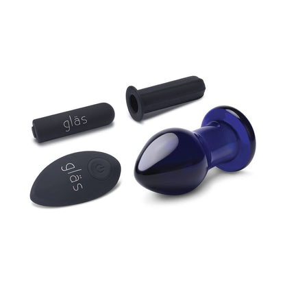 GLAS 3.5 IN. RECHARGEABLE REMOTE-CONTROLLED VIBRATING BUTT PLUG