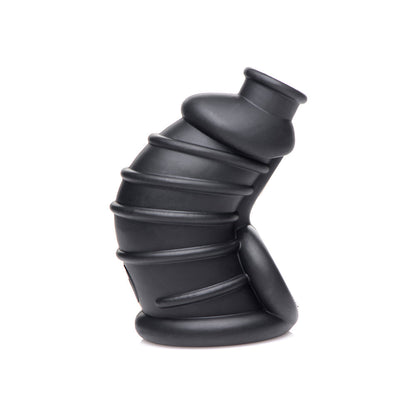 MASTER SERIES DARK CHAMBER SILICONE CHASTITY CAGE