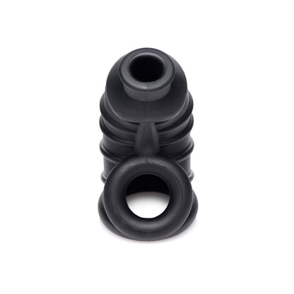 MASTER SERIES DARK CHAMBER SILICONE CHASTITY CAGE