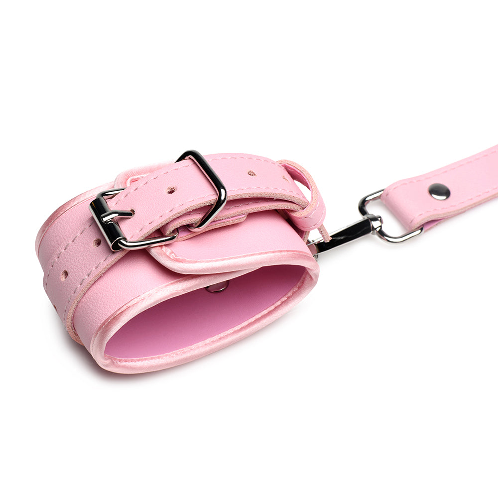 STRICT BONDAGE HARNESS WITH BOWS PINK XL-2XL