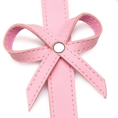 STRICT BONDAGE HARNESS WITH BOWS PINK M/L