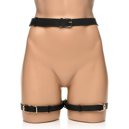STRICT BONDAGE HARNESS WITH BOWS BLACK M/L