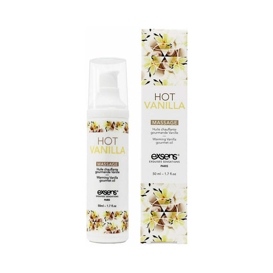 EXSENS - WARMING MASSAGE OIL HOT VANILLA 1.7 OZ.