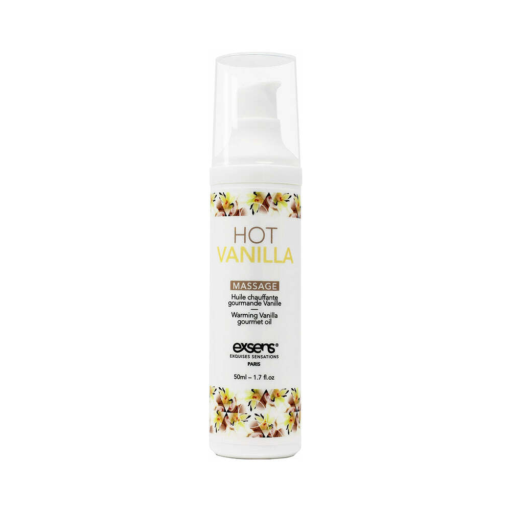 EXSENS WARMING MASSAGE OIL HOT VANILLA 1.7 OZ.