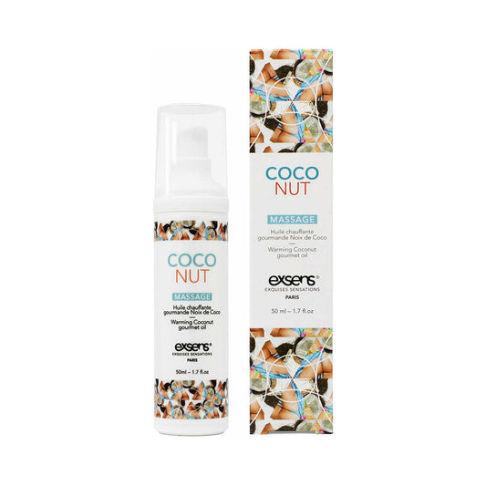 EXSENS - WARMING MASSAGE OIL COCONUT 1.7 OZ.