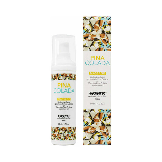 EXSENS - WARMING MASSAGE OIL PINA COLADA 1.7 OZ.