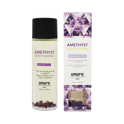 EXSENS MASSAGE OIL AMETHYST SWEET ALMOND 3.4 OZ.