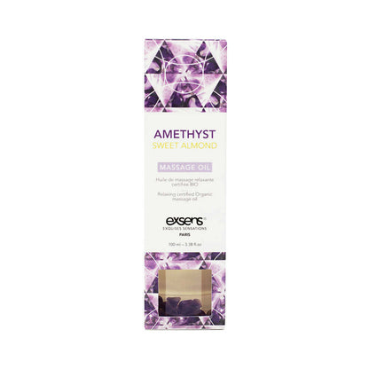 EXSENS MASSAGE OIL AMETHYST SWEET ALMOND 3.4 OZ.
