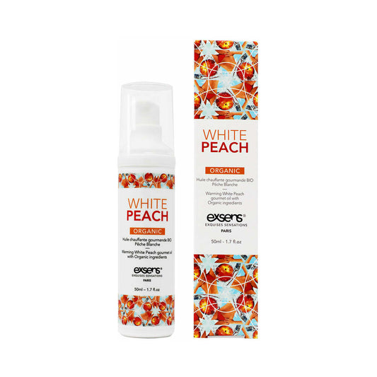 EXSENS - WARMING MASSAGE OIL WHITE PEACH 1.7 OZ.
