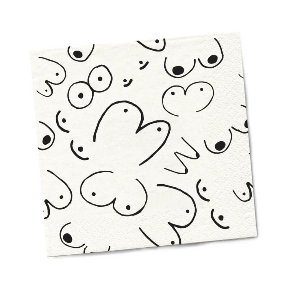 TWISTED WARES BOOBS NAPKINS 20-PACK