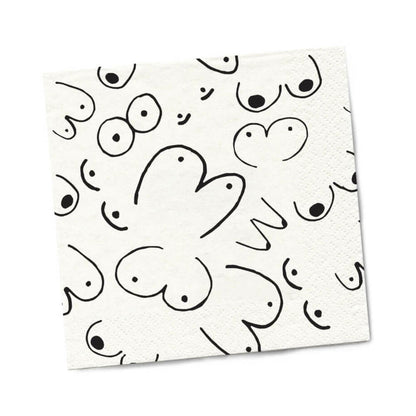 TWISTED WARES BOOBS NAPKINS 20-PACK