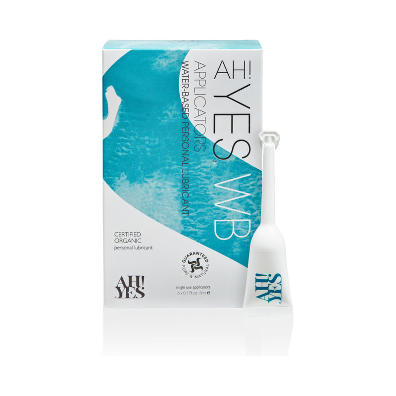 AH! YES WB WATER-BASED PERSONAL LUBRICANT APPLICATORS 6-PACK 0.17 OZ.