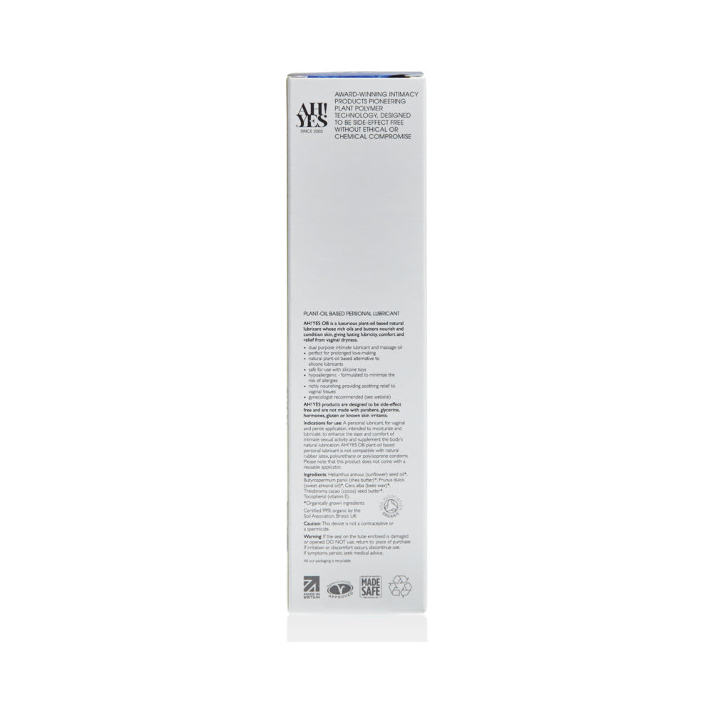 AH! YES - OB PLANT-OIL BASED PERSONAL LUBRICANT 4.7 OZ.