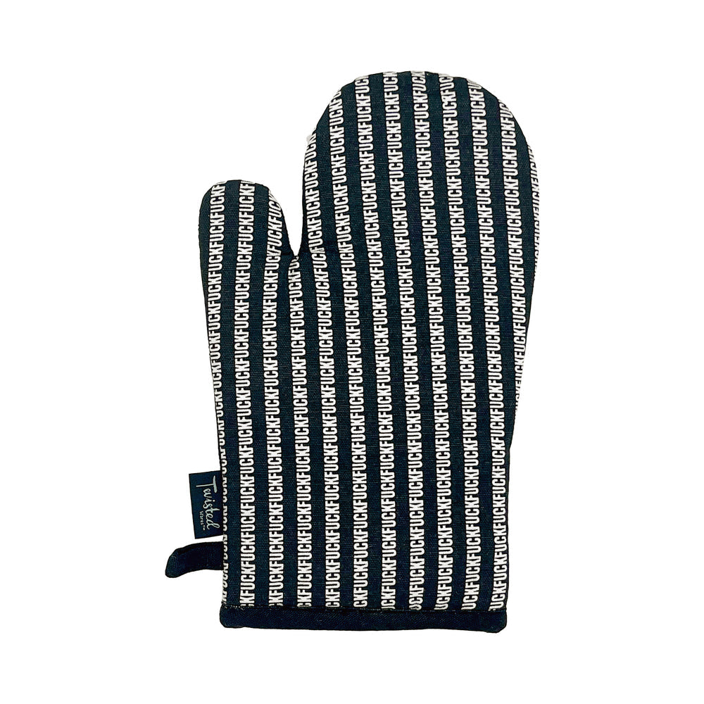 TWISTED WARES FUCK STRIPE OVEN MITT