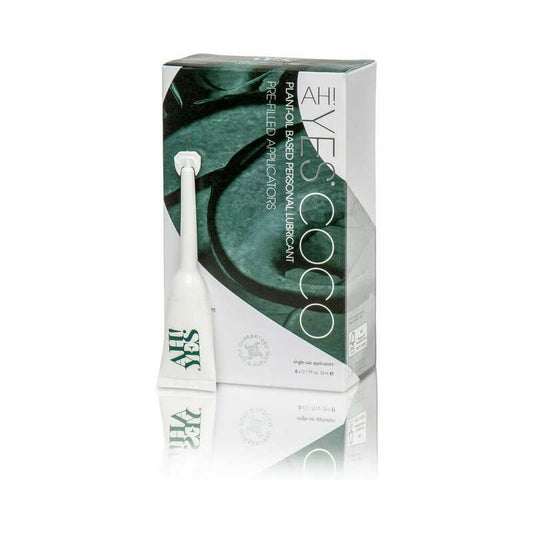 AH! YES - COCO PLANT-OIL BASED PERSONAL LUBRICANT APPLICATORS 6-PACK 0.17 OZ.