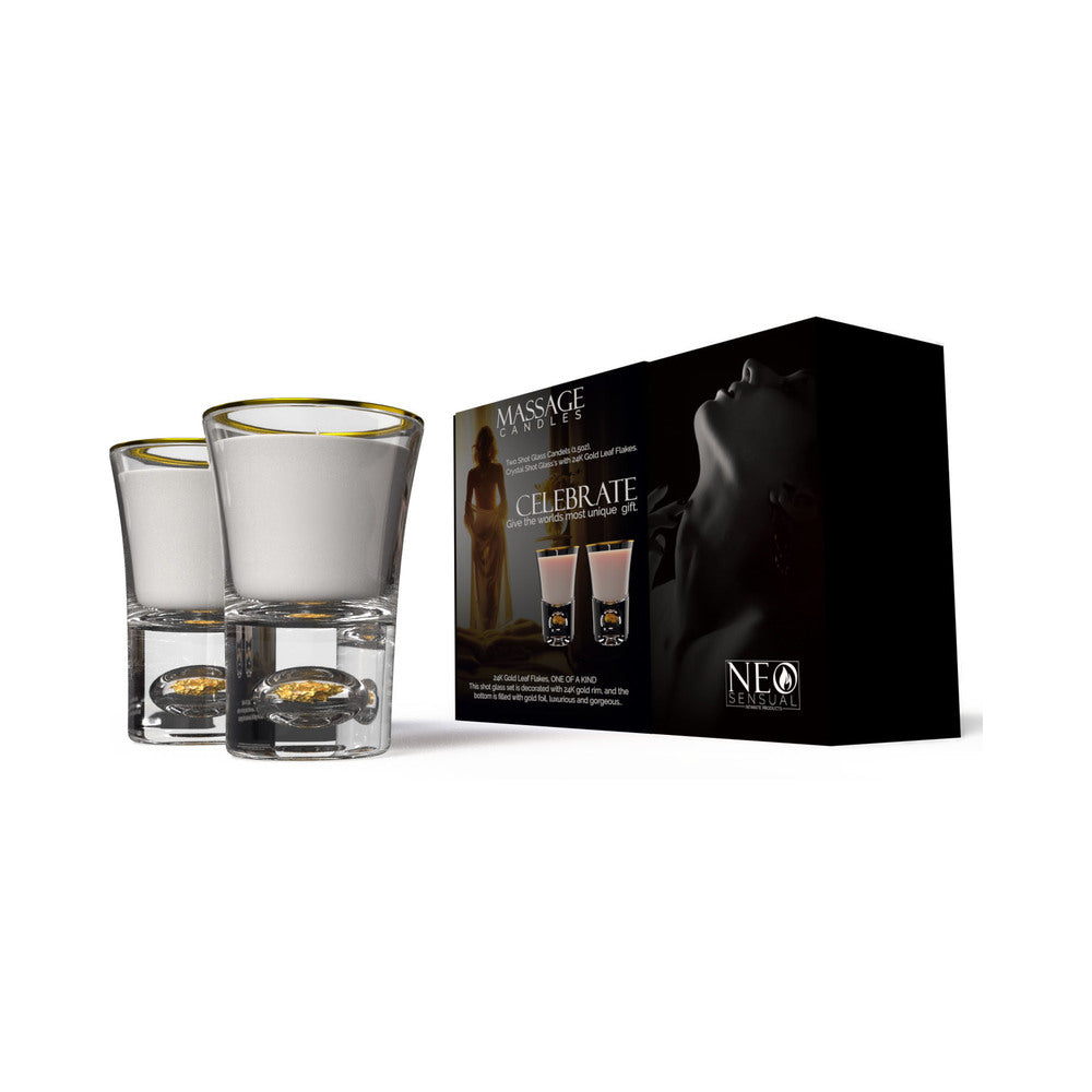 NEO SENSUAL CELEBRATE MASSAGE CANDLE SET 1.5 OZ.