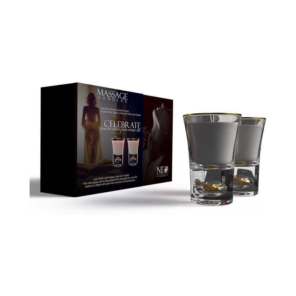 NEO SENSUAL CELEBRATE MASSAGE CANDLE SET 1.5 OZ.