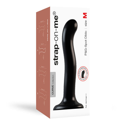STRAP-ON-ME P&G-SPOT DILDO MEDIUM BLACK