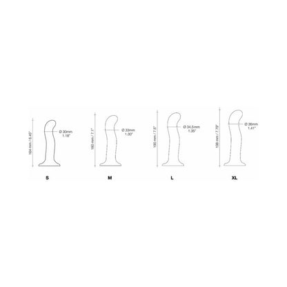 LOVELY PLANET - STRAP-ON-ME P&G-SPOT DILDO MEDIUM BLACK