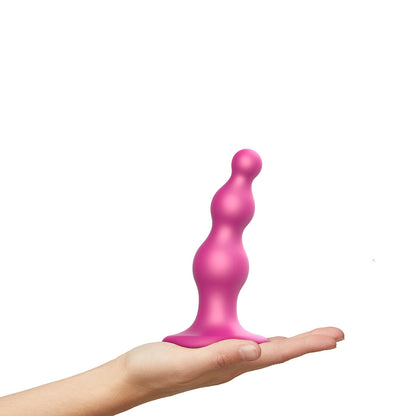 STRAP-ON-ME DILDO PLUG BEADS SMALL RASPBERRY