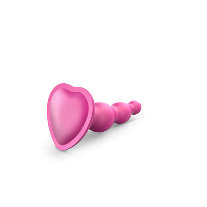 STRAP-ON-ME DILDO PLUG BEADS MEDIUM RASPBERRY