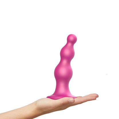 STRAP-ON-ME DILDO PLUG BEADS LARGE RASPBERRY