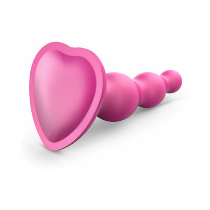 LOVELY PLANET - STRAP-ON-ME DILDO PLUG BEADS LARGE RASPBERRY