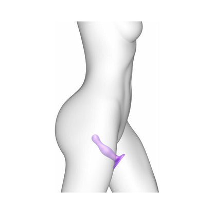 LOVELY PLANET - STRAP-ON-ME DILDO PLUG CURVY SMALL PURPLE