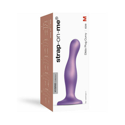 LOVELY PLANET - STRAP-ON-ME DILDO PLUG CURVY MEDIUM PURPLE